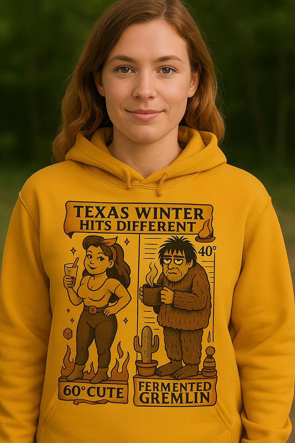 Texas Winter Hits Different Hoodie