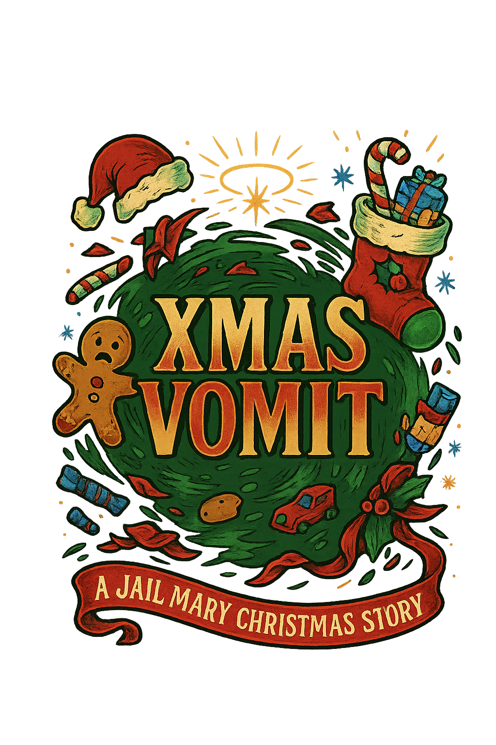 XMAS VOMIT — Limited Drop Tee (A Jail Mary Christmas Collection)