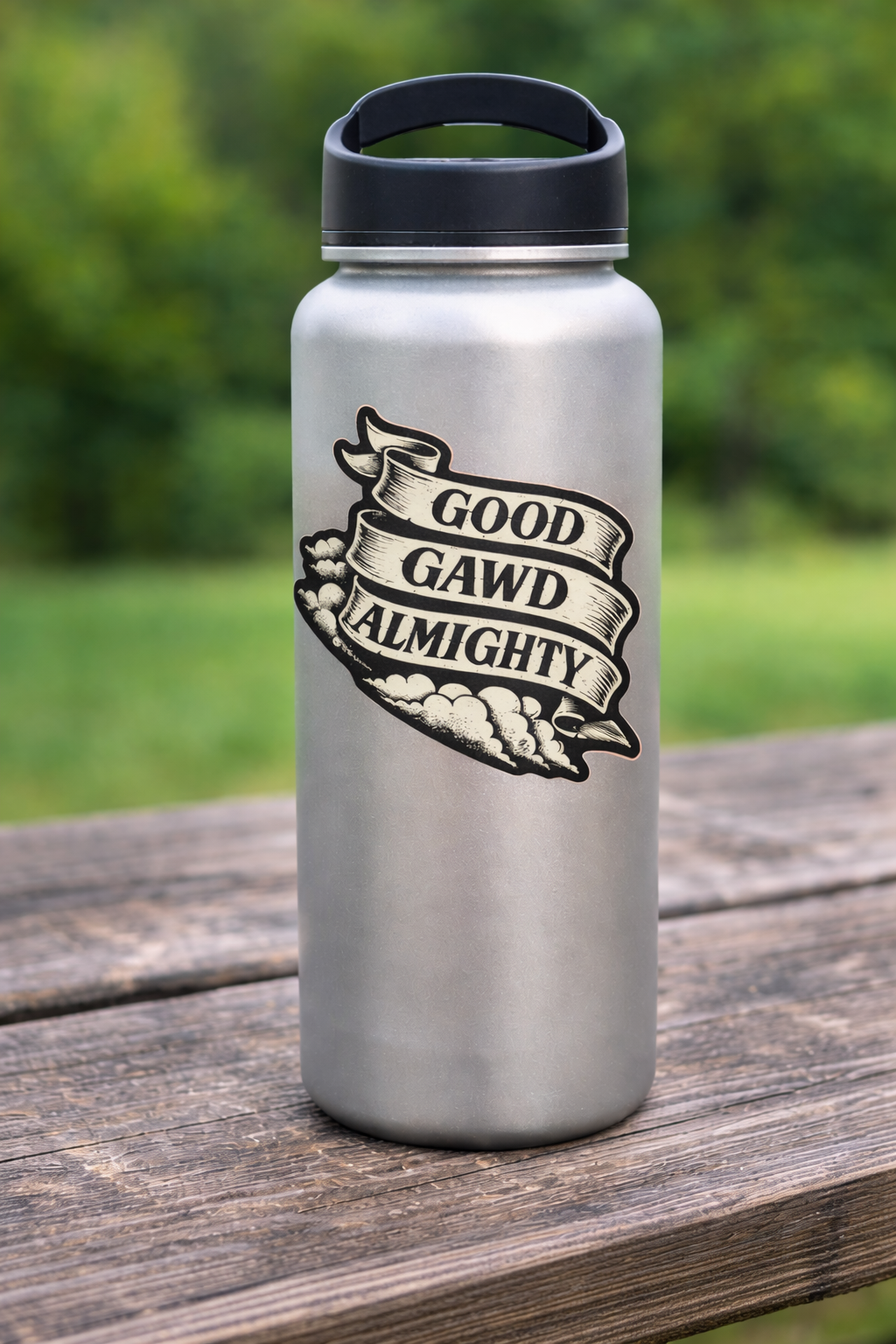 GOOD GAWD ALMIGHTY – Funny Vinyl Sticker