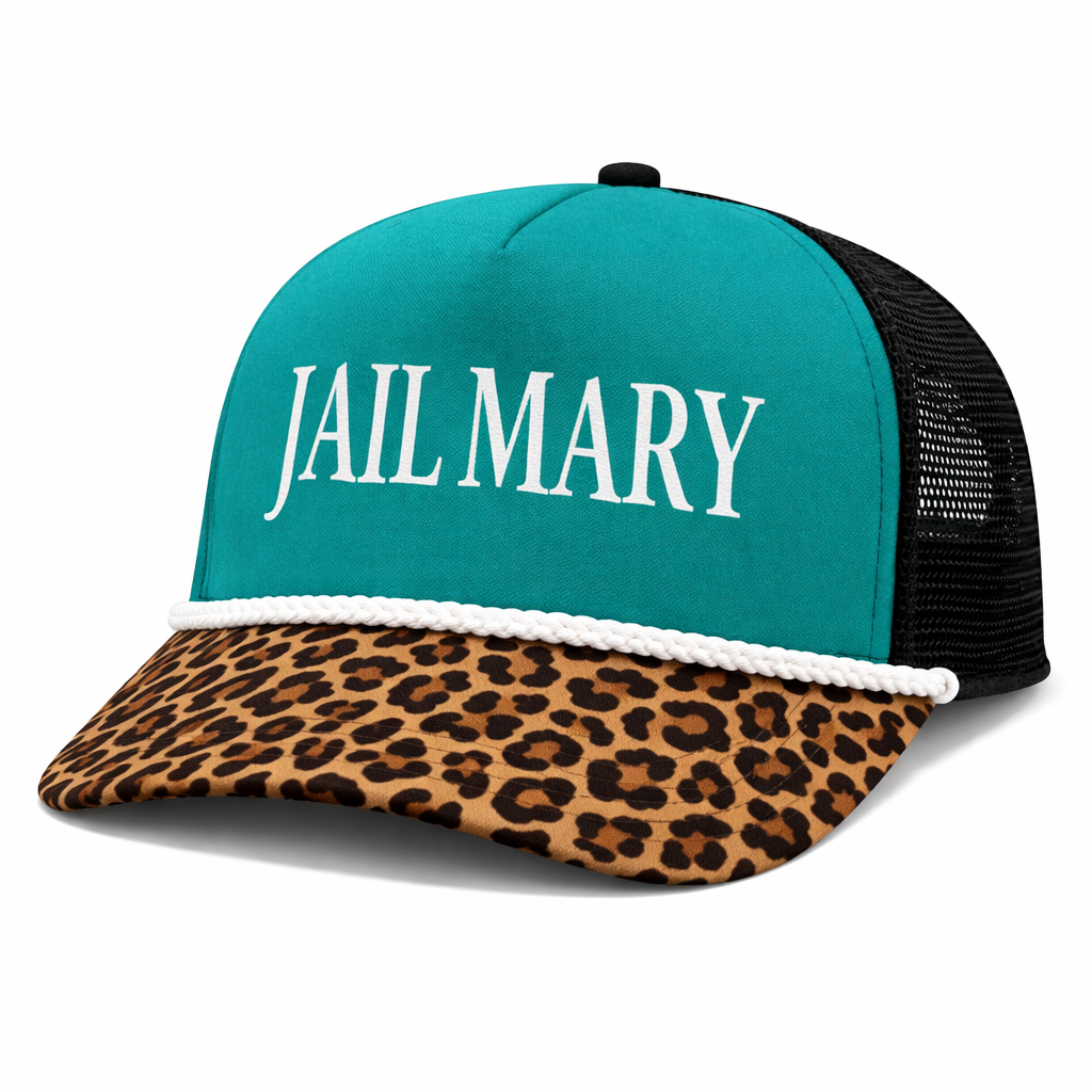 Jail Mary™ Leopard Rope Trucker Hat