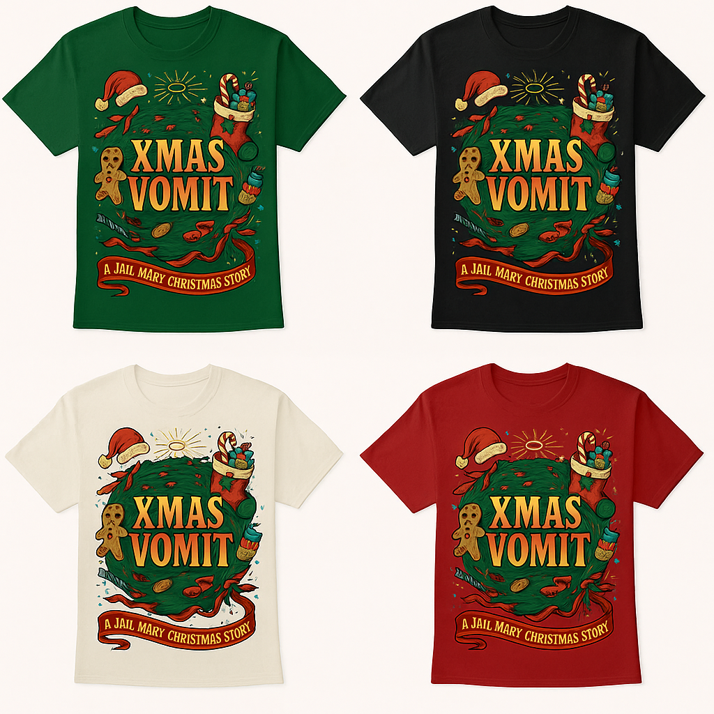 XMAS VOMIT — Limited Drop Tee (A Jail Mary Christmas Collection)